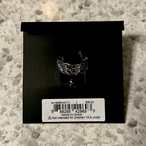 Coach Signature “C” Silver  Ring - Picture 2 of 2